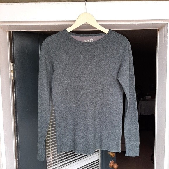 Pure Stuff Boys Top Thermal Waffle T-Shirt Long Sleeve Pullover Top M 10-12 - Picture 4 of 15